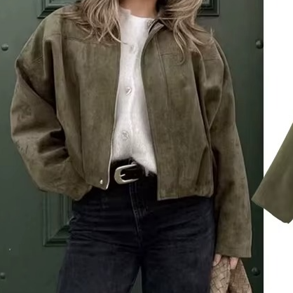 Ariana | Oversized Bomberjack – Cropped Jack