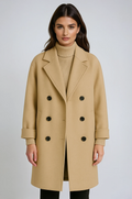 Ashleigh | Double-breasted lange jas – Trenchcoat