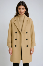 Ashleigh | Double-breasted lange jas – Trenchcoat