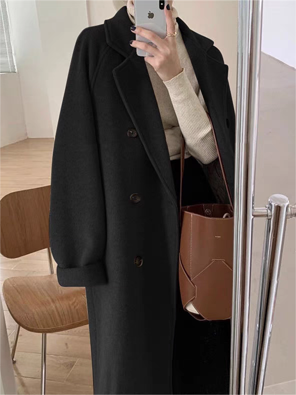 Ashleigh | Double-breasted lange jas – Trenchcoat