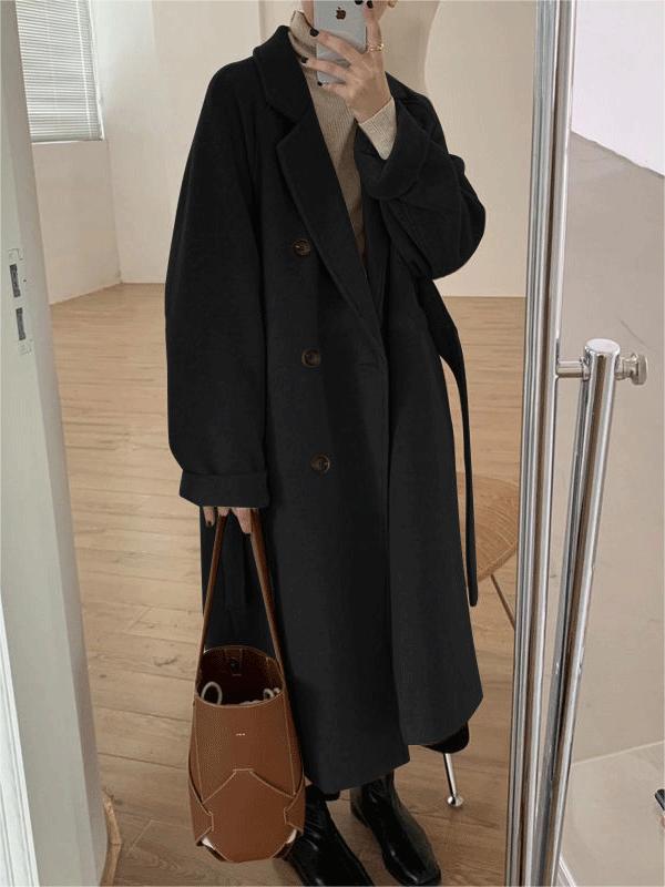 Ashleigh | Double-breasted lange jas – Trenchcoat