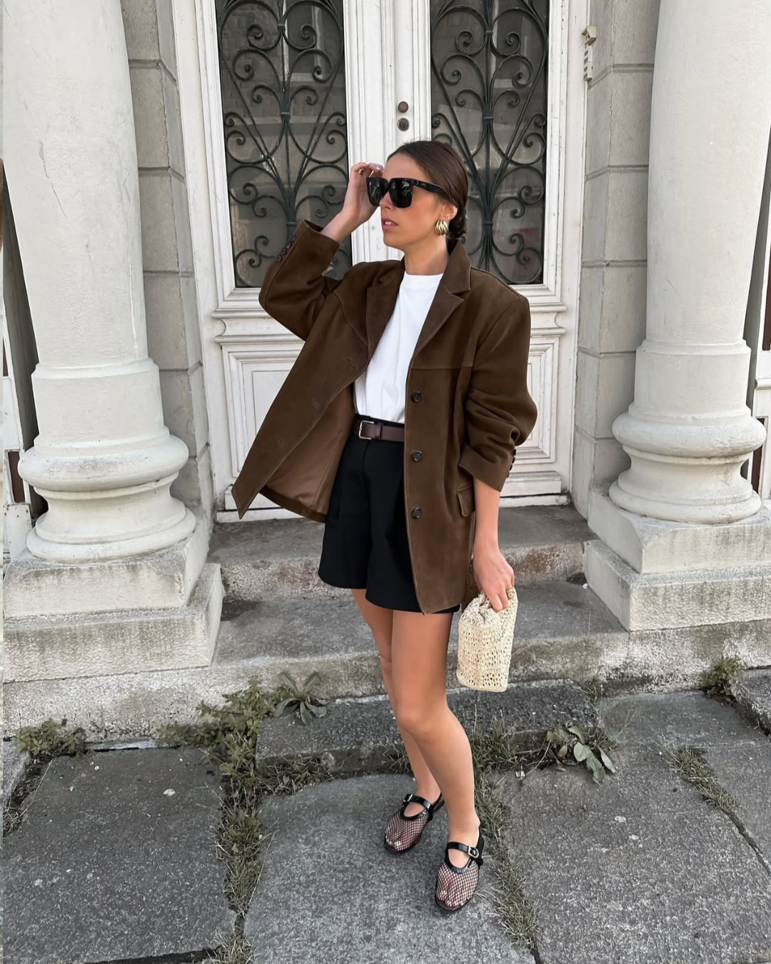 Banbury | Klassieke Suèdelook Blazer – Wikkeljas met Knopen