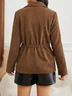 Cordovia | Corduroy jas met knopen – Elastische taille
