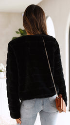 Emilia | Faux Fur Jas – Cropped Jas