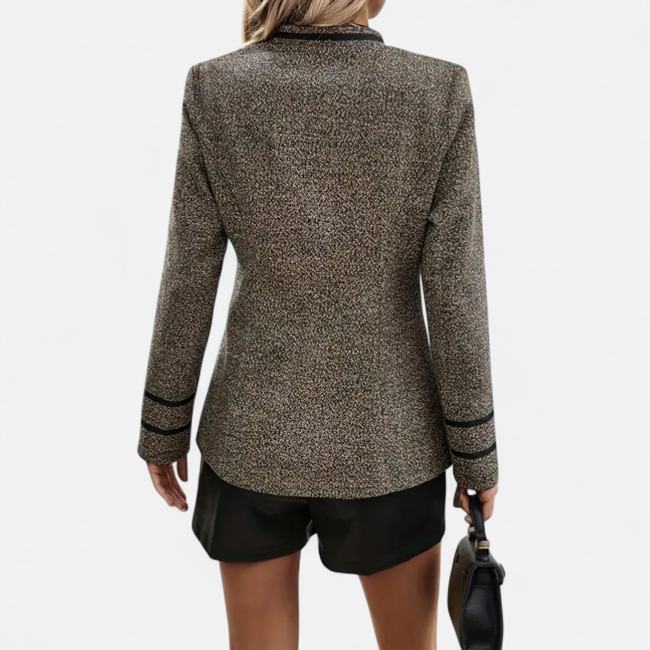 Esmaren | Dames Casual Jas – Tripe met Knopen