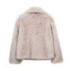 Ferryhill | Faux Fur Jas – Jas met Revers
