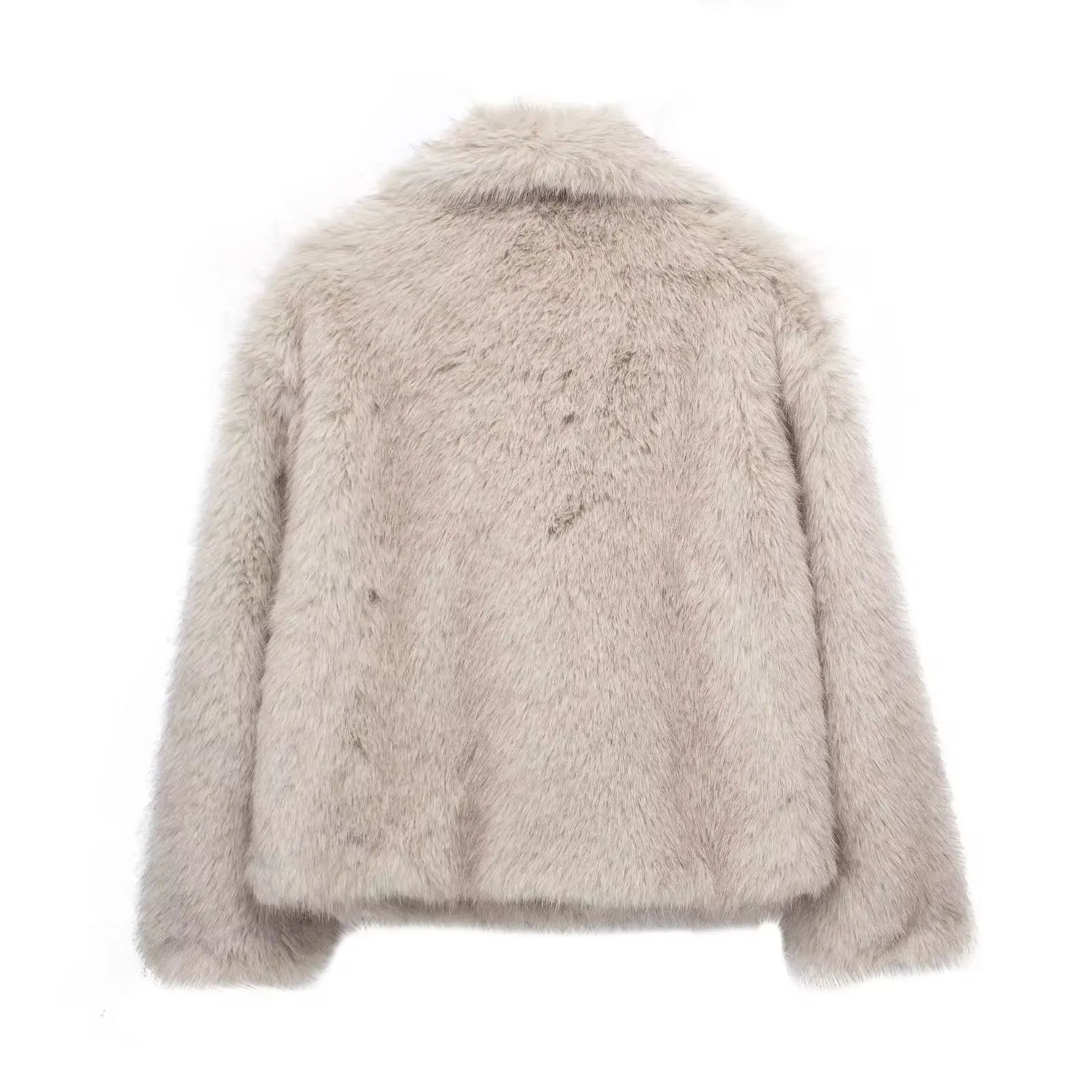 Ferryhill | Faux Fur Jas – Jas met Revers