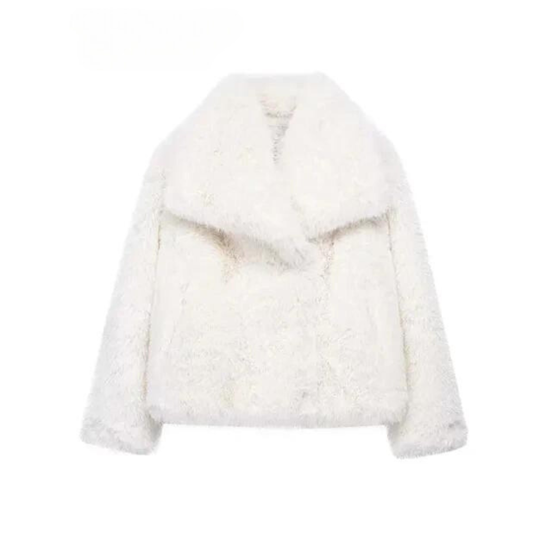 Ferryhill | Faux Fur Jas – Jas met Revers