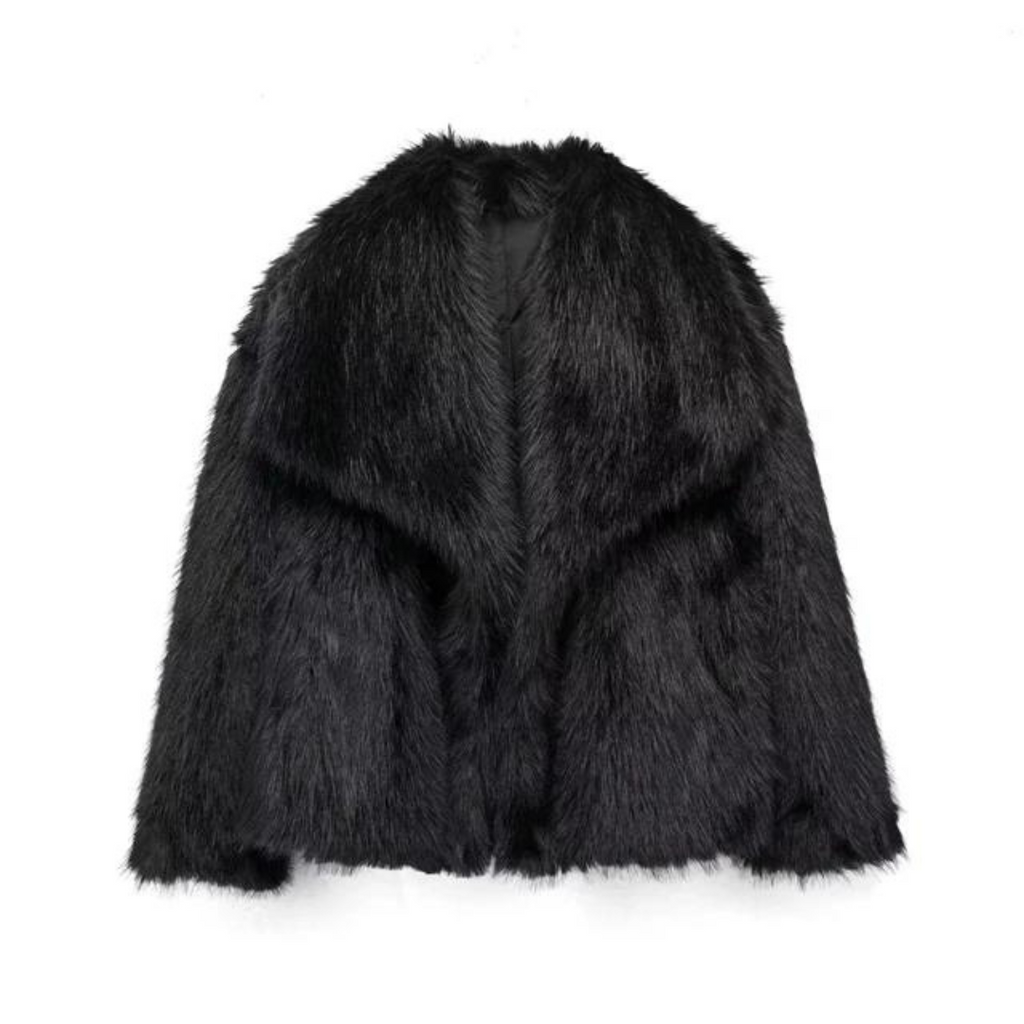 Ferryhill | Faux Fur Jas – Jas met Revers