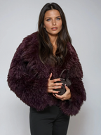 Fuzzlette | Korte jas van imitatiebont – Cropped jas