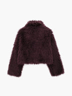 Fuzzlette | Korte jas van imitatiebont – Cropped jas