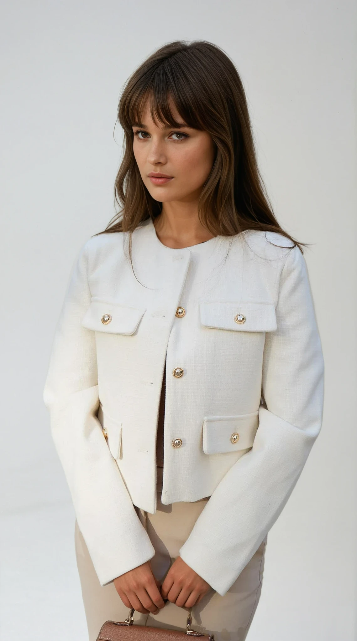 Gracea | Vintage Jas met Knopen – Cropped Jack
