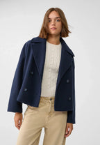 Harper | Double-Breasted Jasje – Cropped met Revers