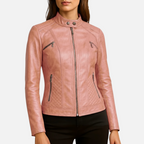 Madrick | Slim Fit Moto-jack – Kunstleren Bikerjack