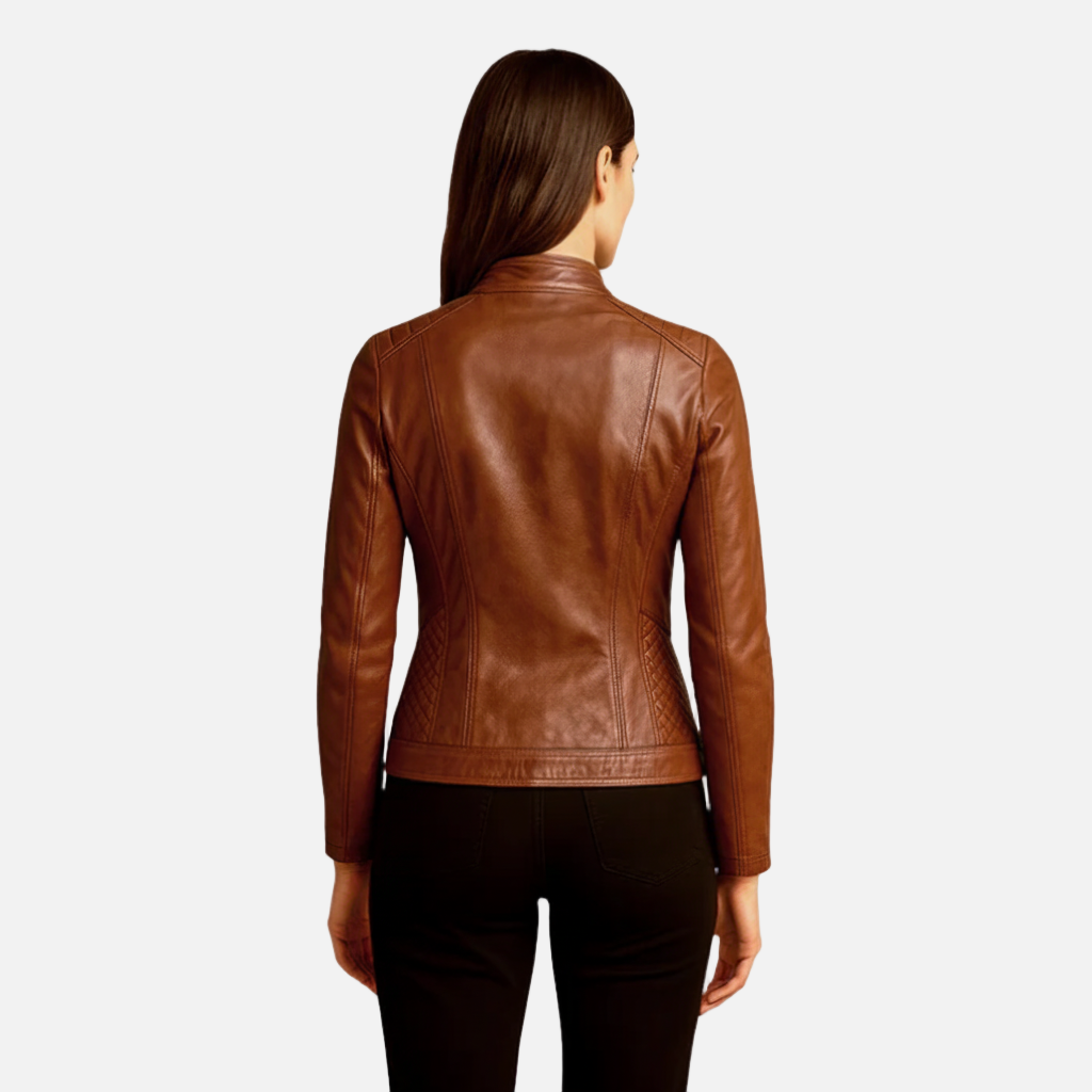Madrick | Slim Fit Moto-jack – Kunstleren Bikerjack