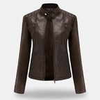 Madrick | Slim Fit Moto-jack – Kunstleren Bikerjack