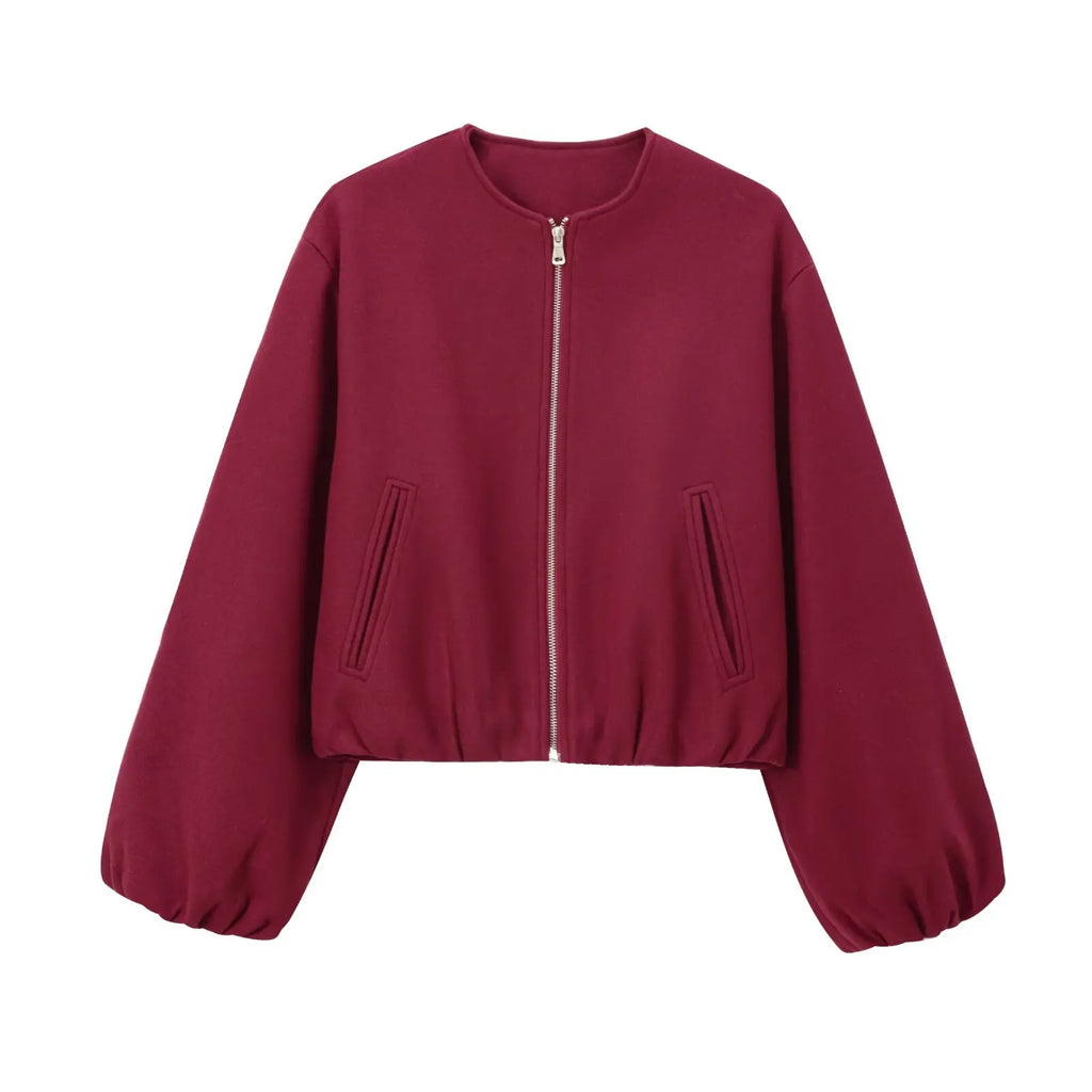 Retrisha | Bomberjack met elastische zoom – Cropped jack