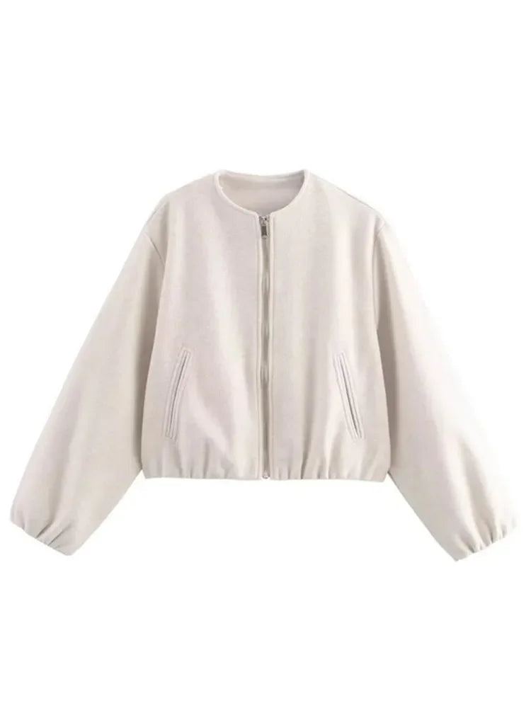 Retrisha | Bomberjack met elastische zoom – Cropped jack