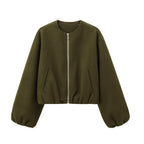 Retrisha | Bomberjack met elastische zoom – Cropped jack